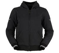 Furygan Fille Furygan Luxio Lady Evo Hoodie Sweatshirt Moto Style Casual Urbain Protection D3O R sistant, Noir-Blanc, L EU