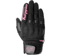 Furygan Gants de moto Jet Lady D3O Evo - Paume 100% cuir, tactile, confort, été, Noir