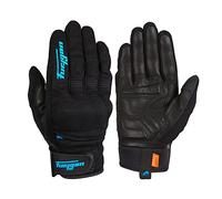 Furygan JET D3O Lady - Gants de moto Femme- Paume 100% cuir - Tactile - Confort - Gants d'été - Respirant & Léger - Protection Métacarpes D3O