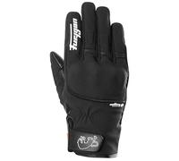 Furygan Jet Lady All Seasons D3O Evo - Gants de Moto Femme- Paume 100% Cuir - Tactile - Confort - Respirant & Léger, Noir-Blanc