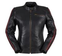 Furygan l'Intrépide Lady - Blouson Cuir Femme - Élégance, Protection D3O d30 & Durabilité - Doublure thermique amovible - Nombreuses poches pratiques