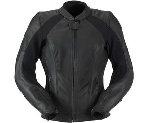 Furygan Livia Veste en cuir de moto pour dames, noir, Taille L