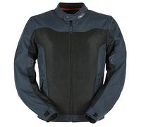 Furygan Mistral Evo 3-Blouson Moto Homologué Hommes-Mesh été-Ventilé-Doublure Amovible-Légers Respirant-Inserts Rétro-Réfléchissants, Bleu-Noir, 3XL