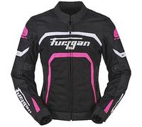Furygan Mystic Evo Vented Veste, Noir-Blanc-Rose, XL Women's