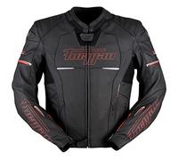 Furygan Nitros - Blouson de moto en cuir Radical Sportif Homme - Certifié triple AAA Protection D3O Résistant à l'abrasion Doublure thermique amovible