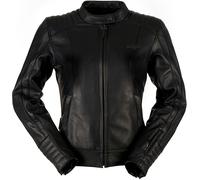 Furygan Shana Veste en cuir de moto, noir, Taille XXL
