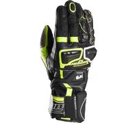 Furygan Styg20 Built With Kevlar® Gants de moto, noir/blanc/jaune fluo, L