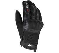 FURYGAN TD12 Gants de moto Homme - Paume 100% Cuir de chèvre - Gants d'été - Bonne ventilation - Protection Métacarpes D3O - Tailles différentes, Noir