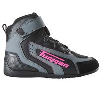 Furygan V4 Easy D3O Vented, chaussures femmes 41 EU Noir/Gris/Fuchsia Noir/Gris/Fuchsia