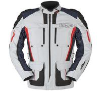 Furygan Brevent 3in1 Veste textile de moto, Gris clair/bleu/rouge, Taille M