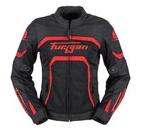 Furygan Mystic Evo Vented Veste, Noir-Rouge, XL Women's