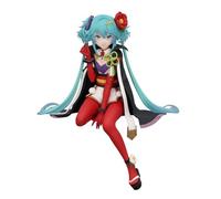 Furyu Hatsune Miku Noodle Stopper Figurine - Version Camélia Fée Fleur - 15 cm - Figurine de collection d'anime pour les fans d'adultes