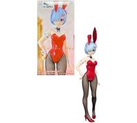 Furyu RE Zero - REM Couleur Rouge - Statuette BiCute Bunnies 29cm