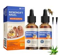 Furzero Lot de 2 sérums pour ongles à venin d'abeille Furzero - Sérum naturel pour les ongles - Venin d'abeille - Gouttes de venin d'abeille - Sérum de croissance et de réparation des ongles