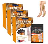 Furzero Lot de 3 patchs pour varices au curcuma - Soulage naturellement les varices dans les jambes et les araignées