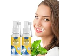 Furzero Propolis Lot de 2 sprays de traitement oral instantané à la propolis pour la santé bucco-dentaire à la propolis Bain de bouche blanchissant et haleine rafraîchissante, 30 ml