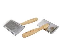 Furzone Slicker Brosse pour Chiens Épingle Souple Animaux de Compagnie Toilettage - Outil de toilettage pour chiens avec peigne pour l'épilation, la perte de poils et le sous-poil - Taille M