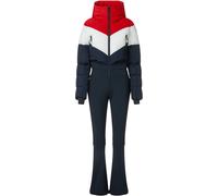 Fusalp - Combinaison de ski - Kira Marin/Racing pour Femme en Softshell - Taille 36 FR - Navy Navy 36 FR