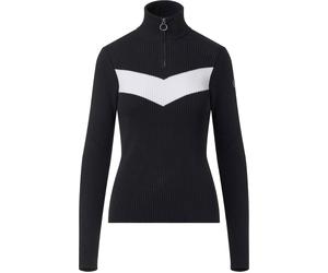 Fusalp - Pull à maille côtelée - Andromede Noir/Neige pour Femme - Taille L Noir L