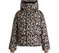 Fusalp - Veste de ski imperméable et isolante en duvet naturel - Ada Blurred Savannah Leopard pour Femme en Coton - Taille 34 - Marron Marron 34