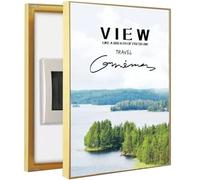 Fuse Box Cover, Electric Meter Box Decorative Painting Electrical Panel Cover Aluminum Frame Distribution Box Hide Circuit Breaker Panel Fuse Box Cover Cabinet(Size:50x60cm(C,35x45cm)