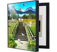 Fuse Box Cover, Electric Meter Box Decorative Painting Hide Paintings Wall Decoration Power Box Cover Switch Box Canvas Poster Paintings(Size:35x45cm,Color:I)(I,35x45cm)