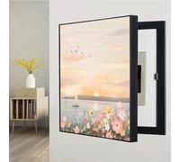 Fuse Box Cover, Fuse Box Cover Wall Mounted Electrical Panel Cover Cabinet Decorative Electrical Panel Cover Decorative Hide Meter Electric Meter Box Decorative Painting Various(H,50x60cm)