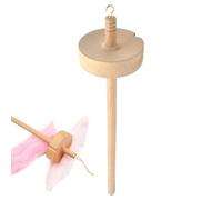 Fuseau de fil - Spinner à main en bois, Top Whorl | Poignée confortable, forme ergonomique pour une torsion facile, le tissage, la filature, le tricot, la fabrication de fibres, la fabrication de fils