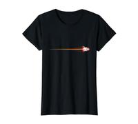 Fusée dans l'espace T-Shirt Graphique avec Valeur, Femme, Noir, XS