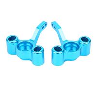 Fusée D'essieu Avant Usinée CNC de Précision pour Voiture RC 1/10 94122 94188, 2 Accessoires de Mise à Niveau aux Couleurs Brillantes pour Les Fans RC (Blue)