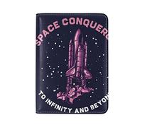 Fusée Espace Star Univers Détenteur d'un Passeport Titulaire Etui en Cuir Véritable Couverture de Passeport pour Voyage Hommes Femmes