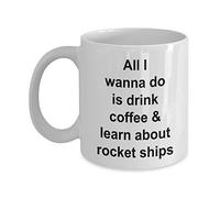 Fusée, J'Ai Envie De Boire Du Café Tasse Impression Tasses Drôle Tasse À Café 330Ml Pour Petit Déjeuner Thé Lait