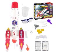 Fusée pour - Kit d'expérimentation pour la science des fusées - Kit scientifique STEM - Jeux éducatifs interactifs - Préscolaire - Pour filles - Découverte de motricité fine