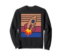 Fusée Rétro Exploration de l'Espace Aventure Sweatshirt