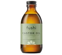 Fushi Huile de ricin biologique, 250 ml, 100 % pure, pressée à froid et fraîchement pressée pour la peau sèche et la pousse des cheveux, des cils et des sourcils, sans hexane, naturelle, de qualité alimentaire, d'origine durable (l'emballage peut varier)