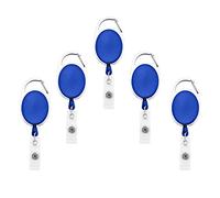 Fushing 5PCS porte-badigeons rétractable porte mousqueton clip de bobine sur les titulaires de carte d'identité