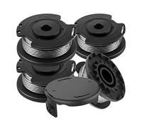 FUSHUI 4 Bobines de Rechange pour Débroussailleuse et 1 Couvercle de Bobine, 4 Pezzi F016800569 F016800385 Bobina di Ricambio + F016F04557 Copertura,Bobine per Bosch Art 23 SL 26 SL Decespugliatore