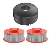 FUSHUI Lot de 2 Bobines et Housse pour débroussailleuse F016L71088 et F016800175, Fil de débroussailleuse Ø1,6 mm, Compatible avec Les débroussailleuses Bosch Art 23 26 30