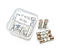 Fusible 10 A240 V, 10 A, BS1362, fusible en céramique, fusible britannique BS1362, 6,3 x 25 mm, fusibles à cartouche à tube en céramique, (20 pièces) (10 A)