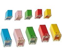 Fusible 10 Pc voiture fusible FMX femelle Maxi fusible assortiment bas et haut/STD forme assortiment fusible 20A 30A 40A 50A 60A Câblage de protection