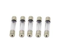 Fusible 10 pièces 6 * 30mm Fusibles en Tube de Verre à Soufflage Rapide 6x30mm 250V 0.5 1 2 3 4 5 6 8 10 15 20 25 30 A Fusible AMP Câblage de protection (Color : 25a)