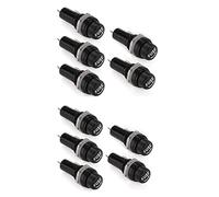 Fusible 10 pièces/ensemble supports de montage de fusible montage sur panneau bouchon à vis étui porte-fusible for fusibles de Tube de verre 5x20mm 6x30mm Câblage de protection (Color : 10 Pcs 6x30mm