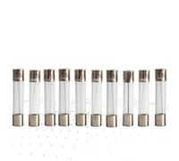 Fusible 10 pièces/lot 5 * 20mm 6 * 30mm fusibles à Tube de verre à soufflage rapide 5x20 6x30mm 250V 0.5 1 2 3 4 5 6 8 10 15 20 25 30 A fusible Câblage de protection (Color : 6x30, Size : 0.2A)