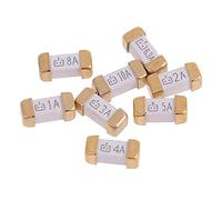 Fusible 10 pièces or pied 1808 12 5V SMD FLINK fusible 0.5 A 0.75 A 1A 2A 3A 4A 5A 6.3 A 8A 10A 0451 fusibles Ultra-rapides Câblage de protection (Size : 2A 1808)