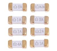 Fusible 10 pièces or pied 1808 125V SMD fusible à fusion rapide 0.5A 0.75A 1A 2A 3A 4A 5A 6.3A 8A 10A 0451 fusibles Ultra-rapides Câblage de protection (Size : 2A 1808)