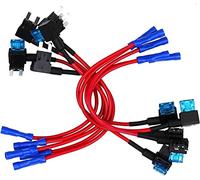 Fusible 10 pièces porte-fusible de voiture automatique de petite taille adaptateur de robinet ACS Add-a-Circuit avec 105A Micro Mini Standard ATM fusible à lame Câblage de protection