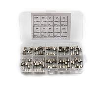 Fusible 100/72 pièces 5x20mm 0.2-30A Kit d'assortiment de fusibles de Tube de verre à soufflage rapide 250V fusibles en verre à soufflage rapide Câblage de protection (Color : 100pcs 0.25-6a)