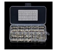 Fusible 100 pièces 5x20mm fusibles en verre à soufflage rapide 0.2A-20 Amp 250V 10 tailles Kit de fusibles en verre à soufflage rapide avec boîte