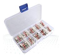 Fusible 100 pièces ensemble 5x20mm Kits assortis de fusibles de tube de verre à soufflage rapide, fusibles en verre à soufflage rapide Câblage de protection