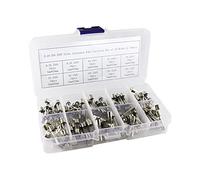 Fusible 100 pièces/ensemble 5x20mm Kits assortis de fusibles en verre à soufflage rapide, fusibles en verre à soufflage rapide 0.2A 0.5A 1A 2A 3A 5A 8A 10A 15A 20A Câblage de protection (Color : 10ki